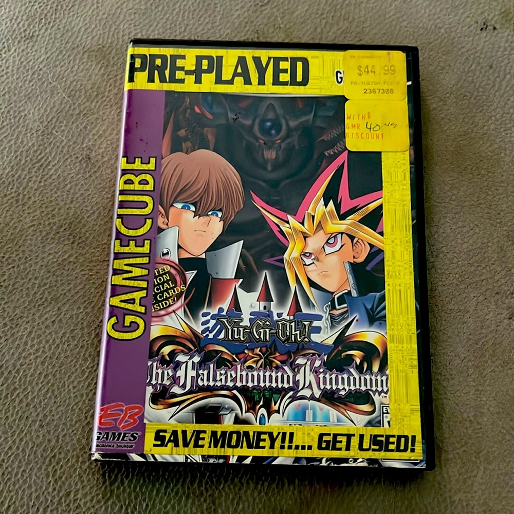 Nintendo GameCube Yu-Gi-Oh Thw Falsebound Kingdom game